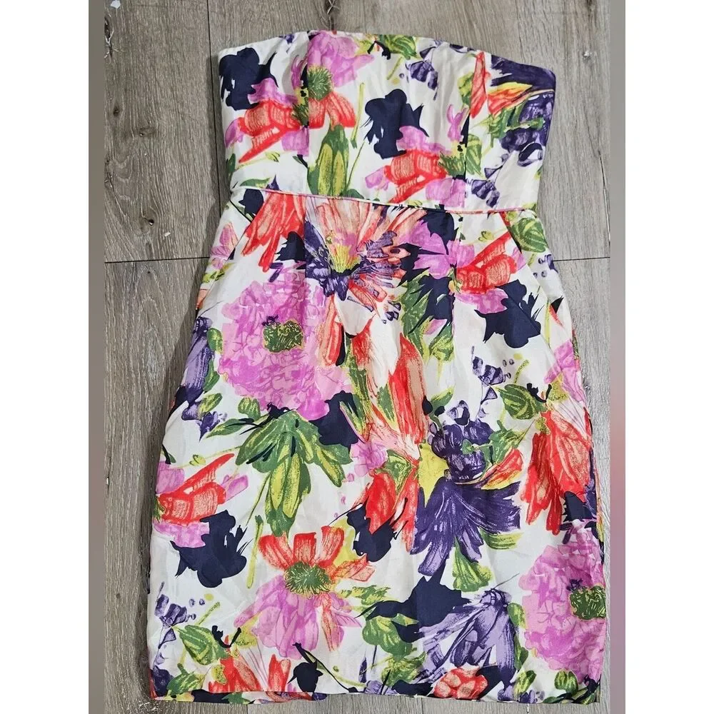 NWT J. Crew Ella Garden Silk Floral Dress Size 6